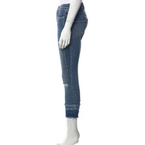 DOLCE & GABBANA Audrey Distressed Skinny Crop High Rise Jeans Sz IT 40 US 4 (D - Picture 2 of 8